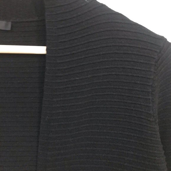 Black Ribbed Cardigan - Picture 3 of 3